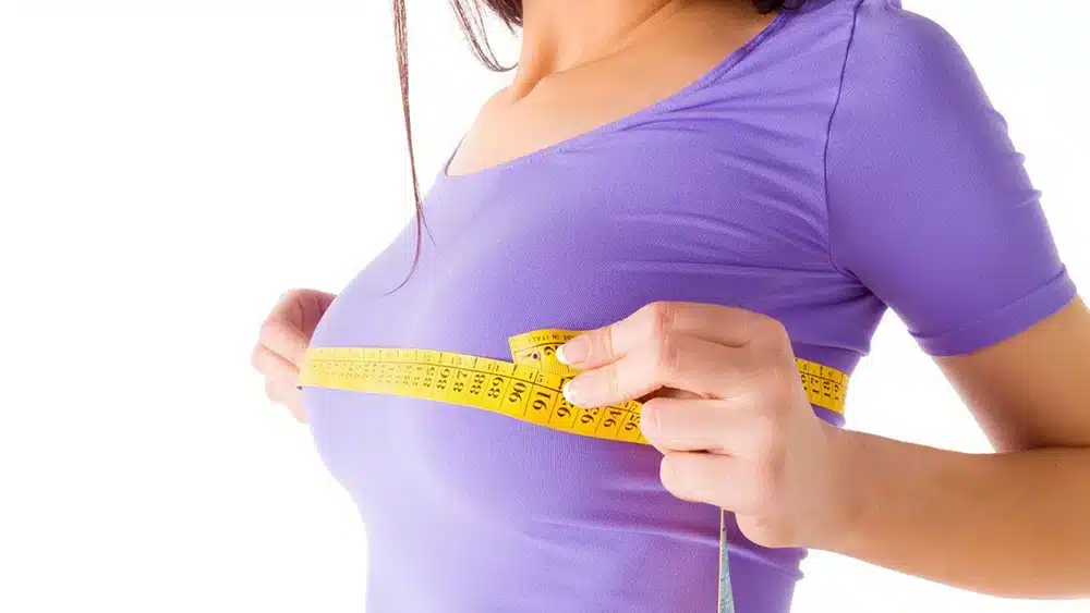 Breast augmentation with fat or implants